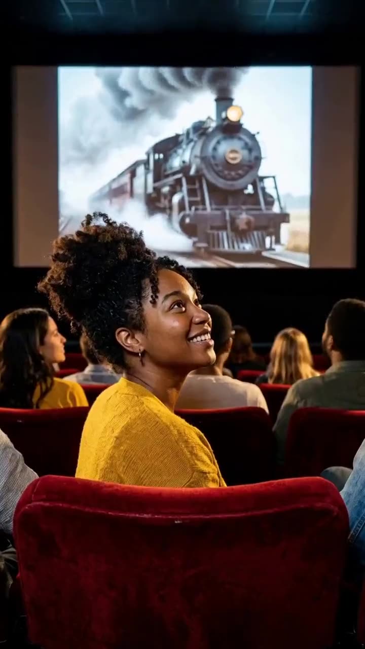 Create a AI Cinema Breakout Video: The Train Comes Out of the Screen With Your Photo